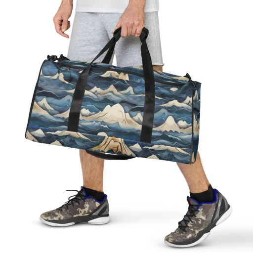 Indigo Alpine Current on a Duffle Bag