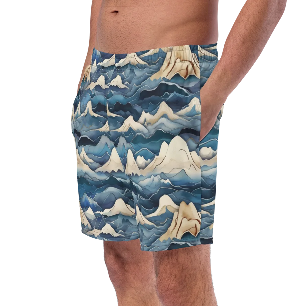 Indigo Alpine Current on Swim Trunks — Left Front