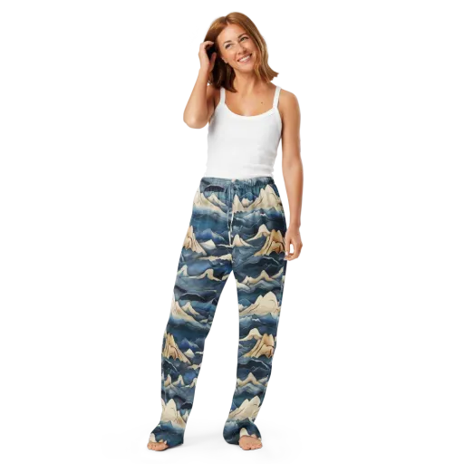 Indigo Alpine Current on a Women's Pajama Pants