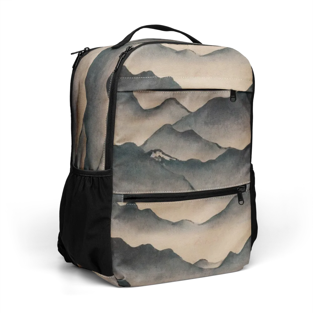 Quiet Mountains on Utility Backpack — Right Front