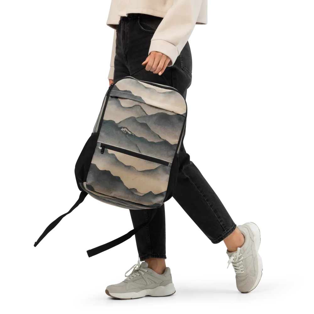 Quiet Mountains on Utility Backpack — Front