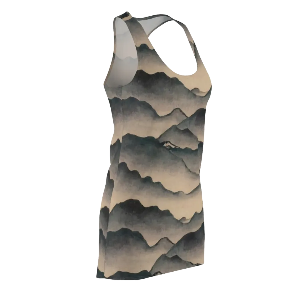 Quiet Mountains on Racerback Dress — Front Side