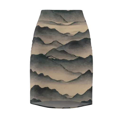 Quiet Mountains on a Pencil Skirt