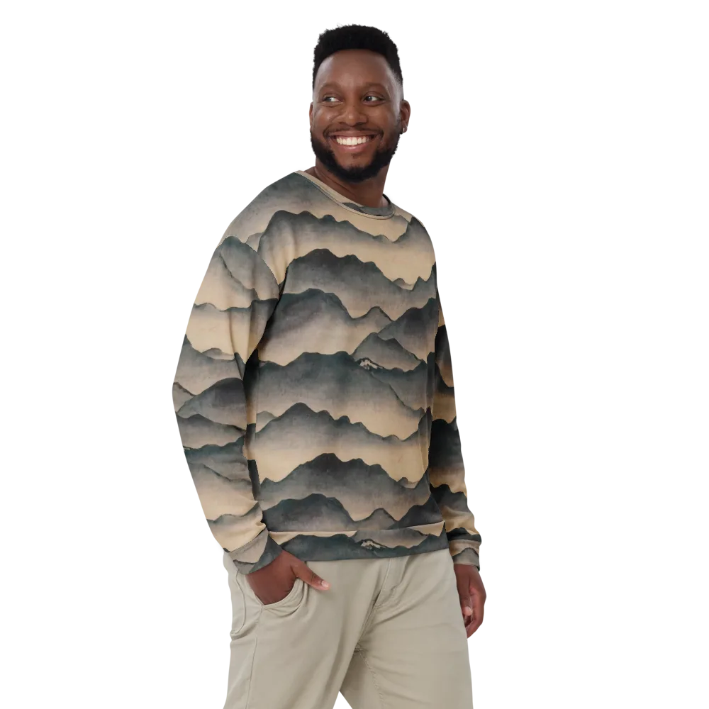 Quiet Mountains on Sweatshirt — Front