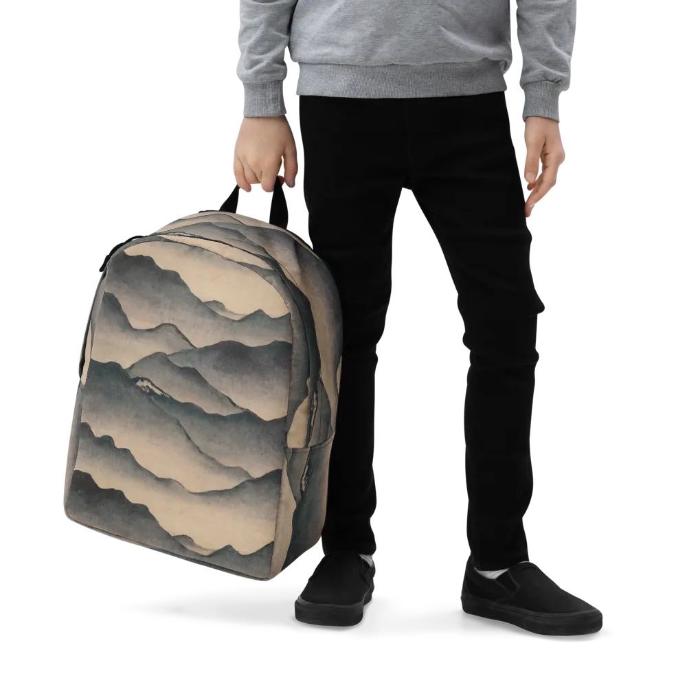 Quiet Mountains on Minimalist Backpack — Zoomed-in