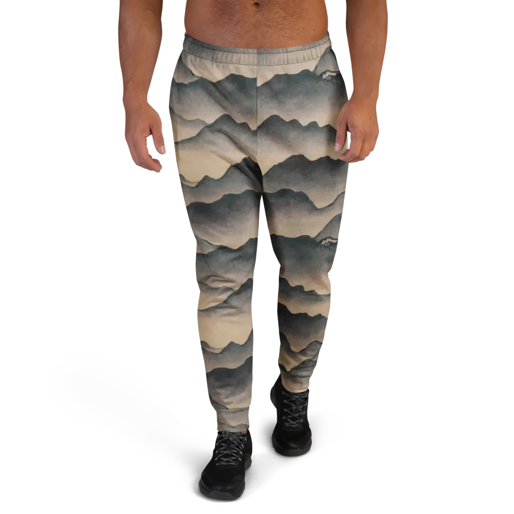 Quiet Mountains on Men's Joggers — Front