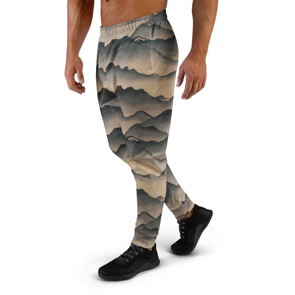 Quiet Mountains on Men's Joggers — Left