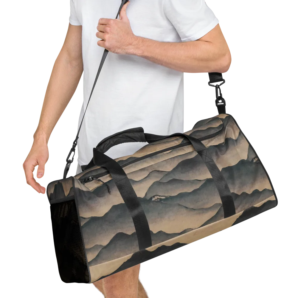 Quiet Mountains on Duffle Bag — Right Front