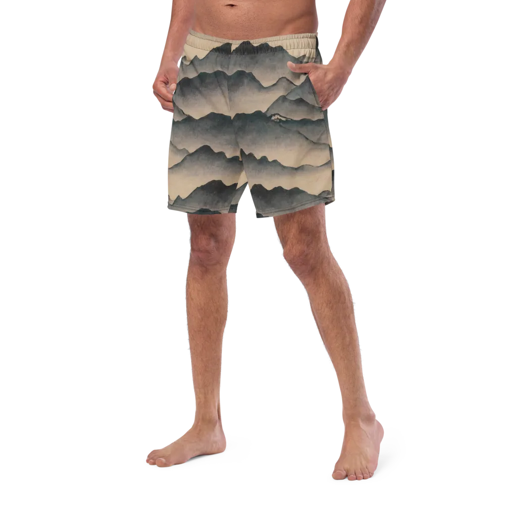 Quiet Mountains on Swim Trunks — Left Front