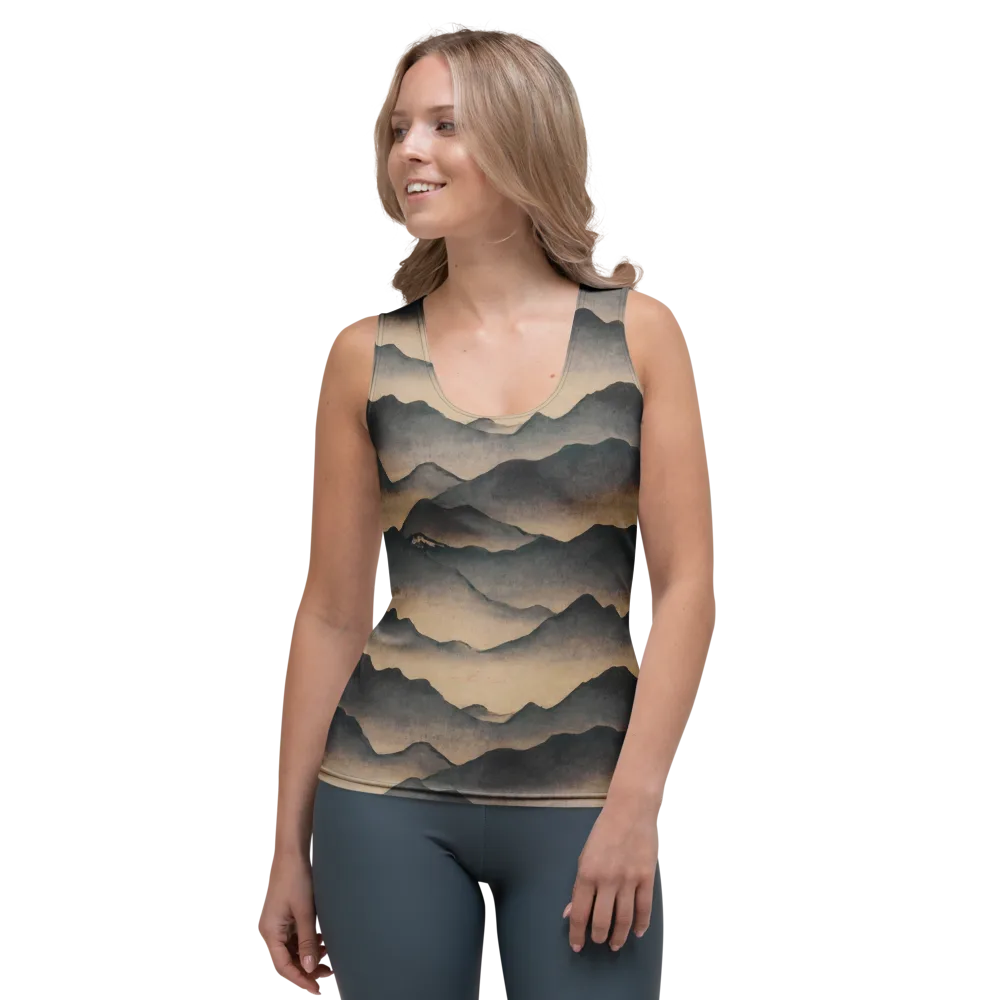Quiet Mountains on Women's Tank Top — Front