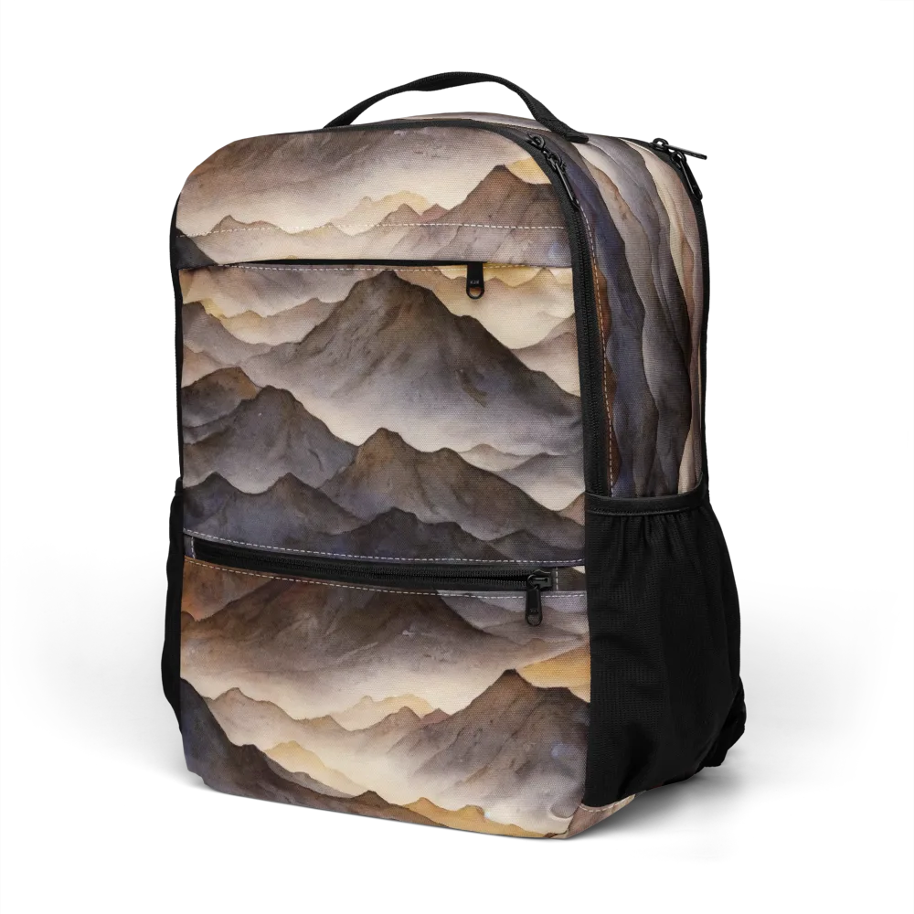 Indigo Mountain Range on Utility Backpack — Left Front
