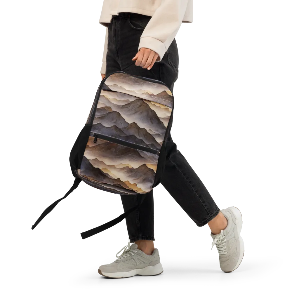 Indigo Mountain Range on Utility Backpack — Front
