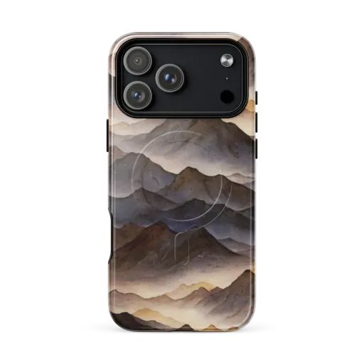 Indigo Mountain Range on a MagSafe Tough Case for iPhone®