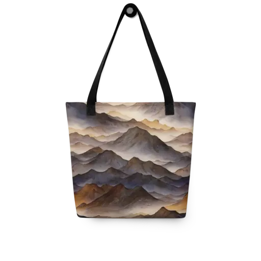 Indigo Mountain Range on a Tote Bag