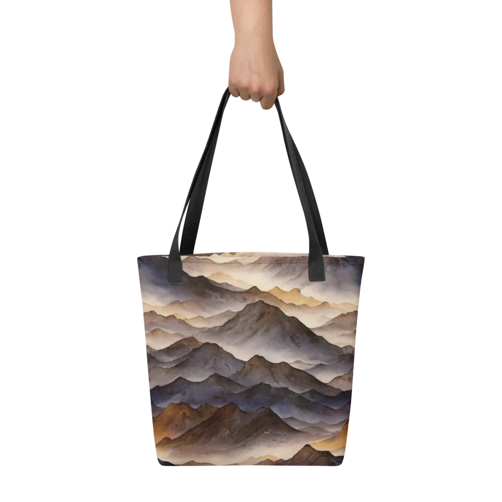 Indigo Mountain Range on Tote Bag — Front