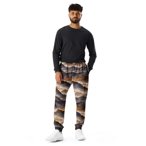 Indigo Mountain Range on a Men's Joggers
