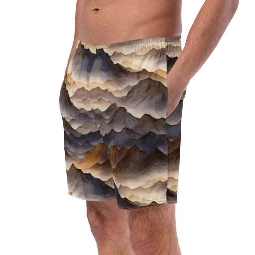 Indigo Mountain Range on a Swim Trunks