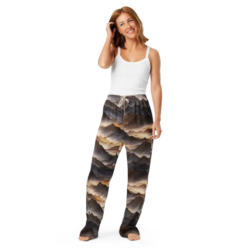 Indigo Mountain Range on a Women's Pajama Pants