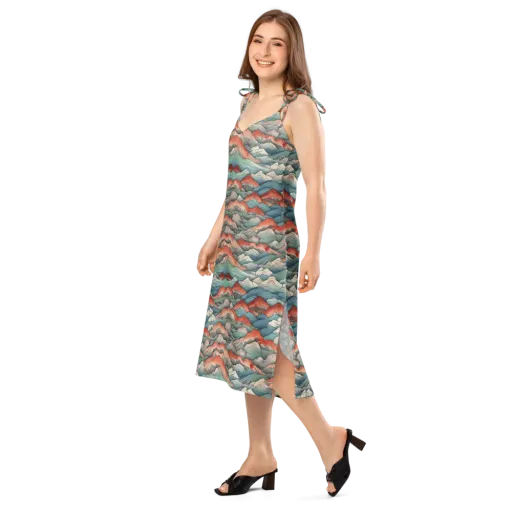 Coral Alpine on a Slip Dress