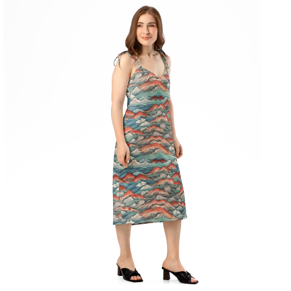 Coral Alpine on Slip Dress — Right Front