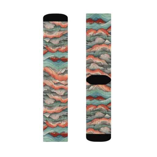 Coral Alpine on a Socks