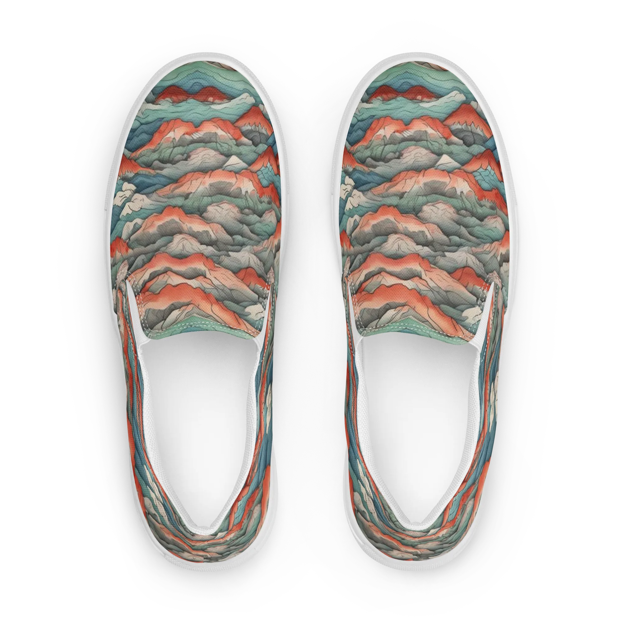 Coral Alpine on Women's Slip-On Canvas Shoes — Front