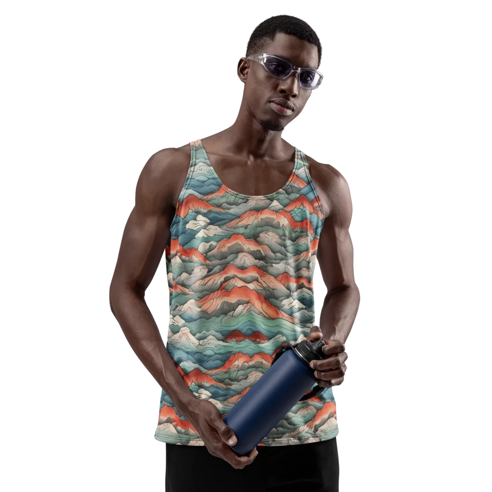 Coral Alpine on Men's Tank Top — Front