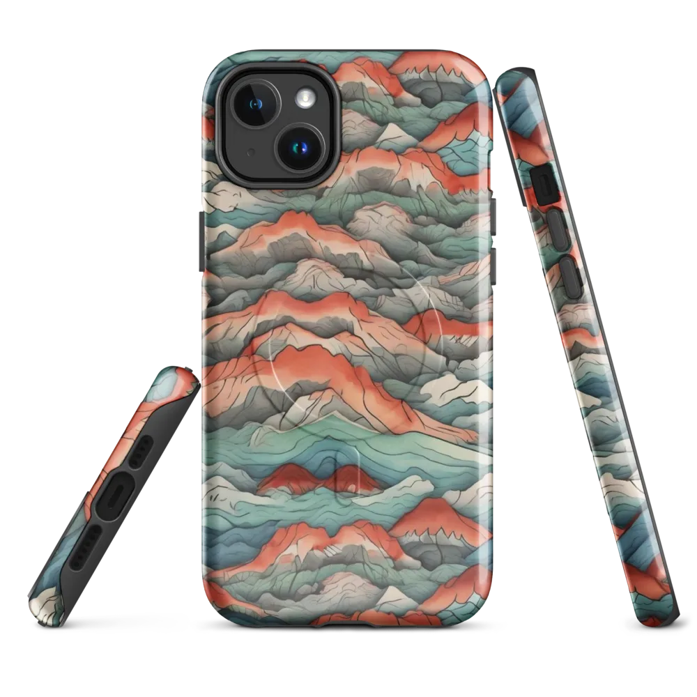 Coral Alpine on MagSafe Tough Case for iPhone® — Front