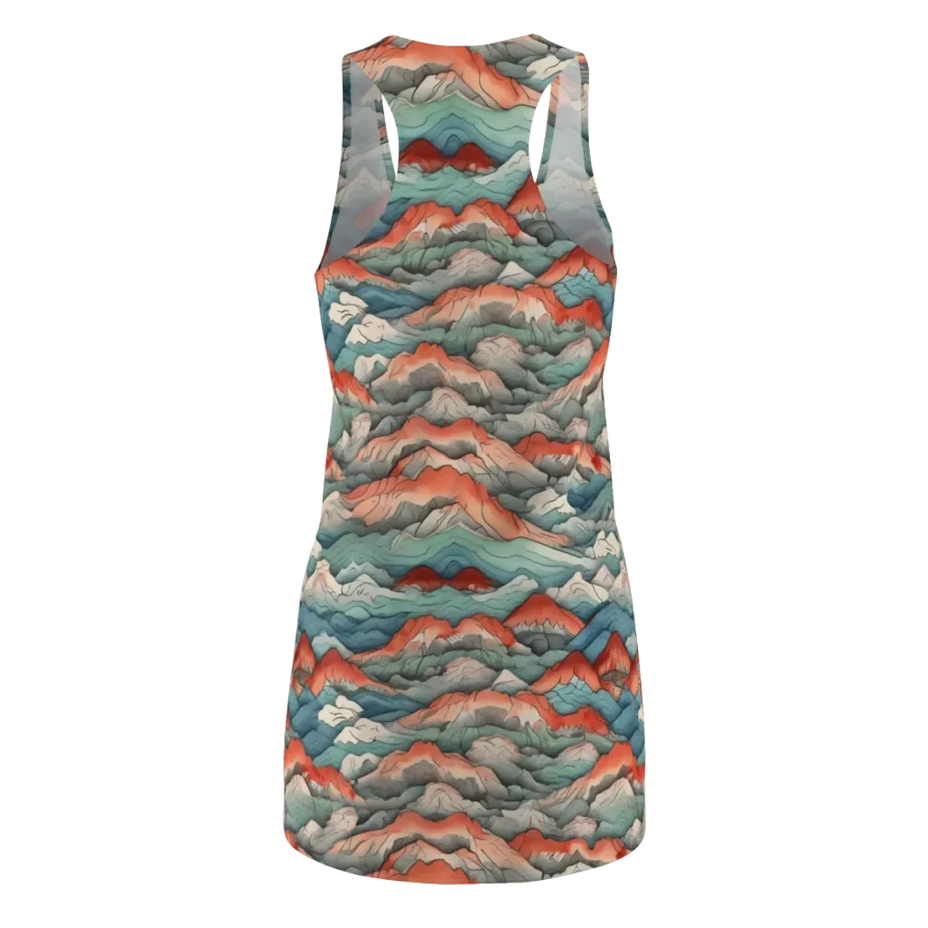 Coral Alpine on Racerback Dress — Back