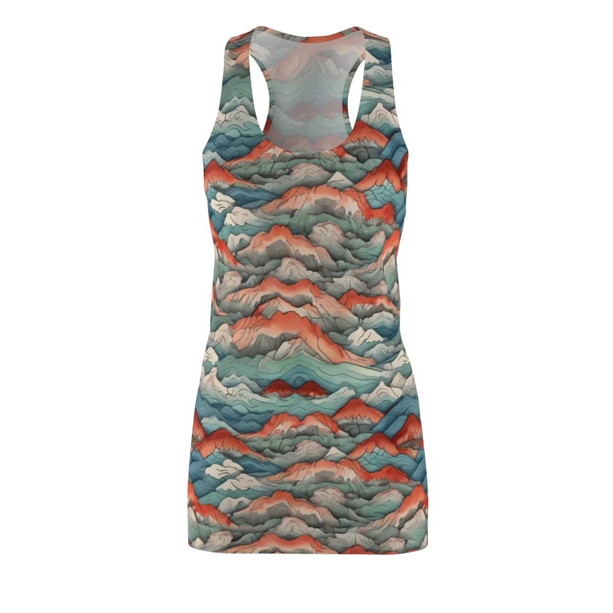 Coral Alpine on Racerback Dress — Front