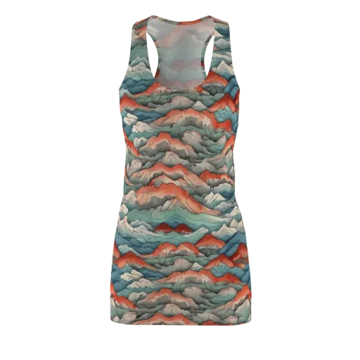 Coral Alpine on a Racerback Dress