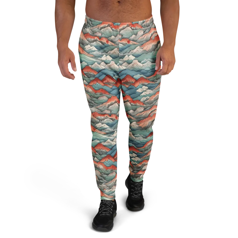 Coral Alpine on Men's Joggers — Front