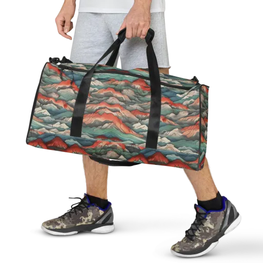 Coral Alpine on a Duffle Bag