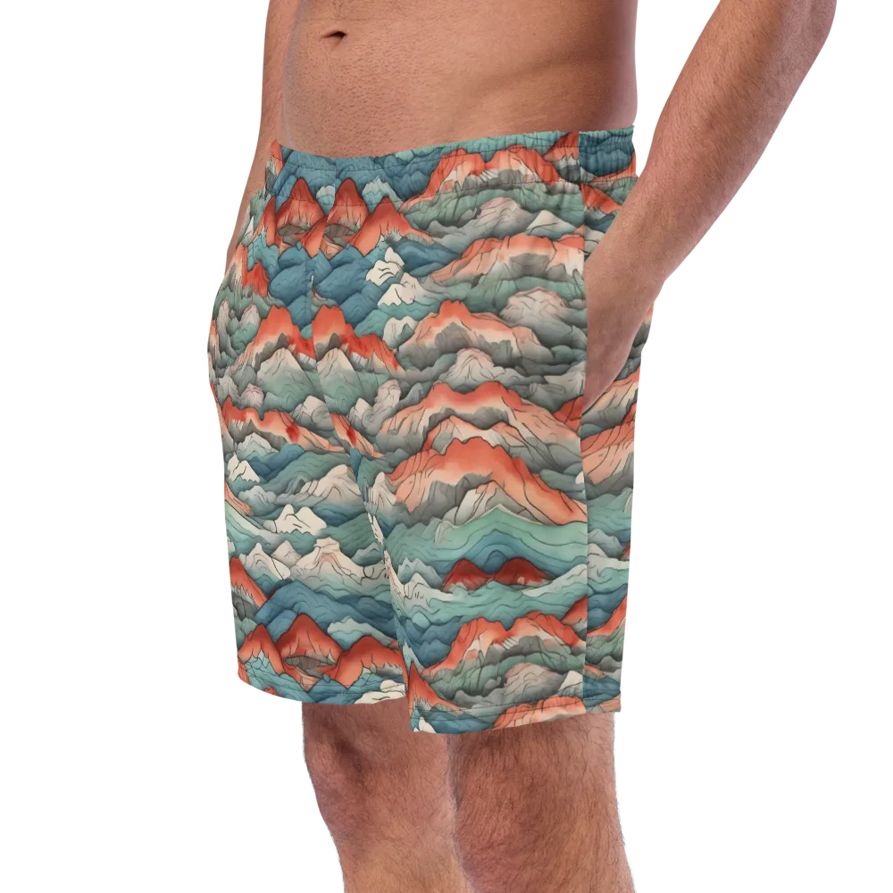 Coral Alpine on Swim Trunks — Left Front