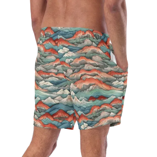 Coral Alpine on a Swim Trunks