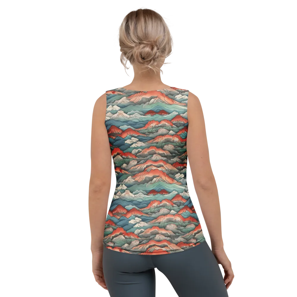 Coral Alpine on Women's Tank Top — Back