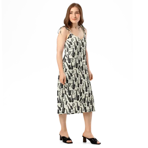 Saxophone Nocturne on a Slip Dress