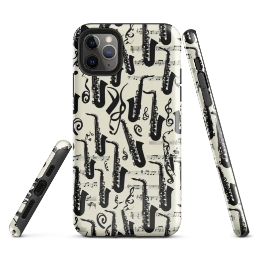 Saxophone Nocturne on a Tough Case for iPhone®