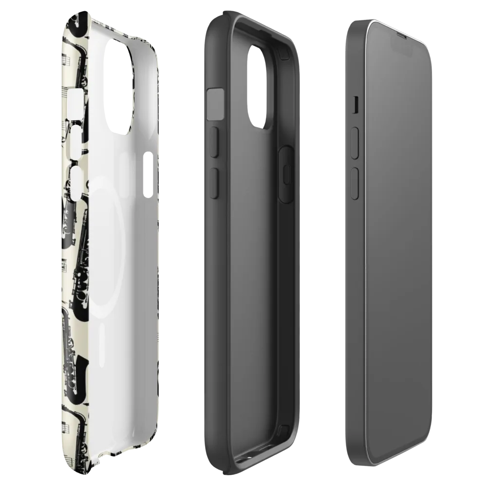 Saxophone Nocturne on MagSafe Tough Case for iPhone® — Front