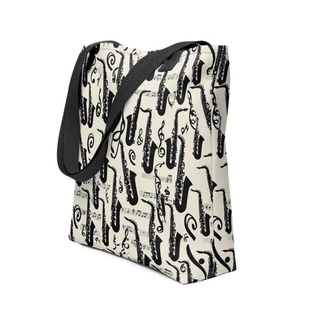 Saxophone Nocturne on Tote Bag — Front