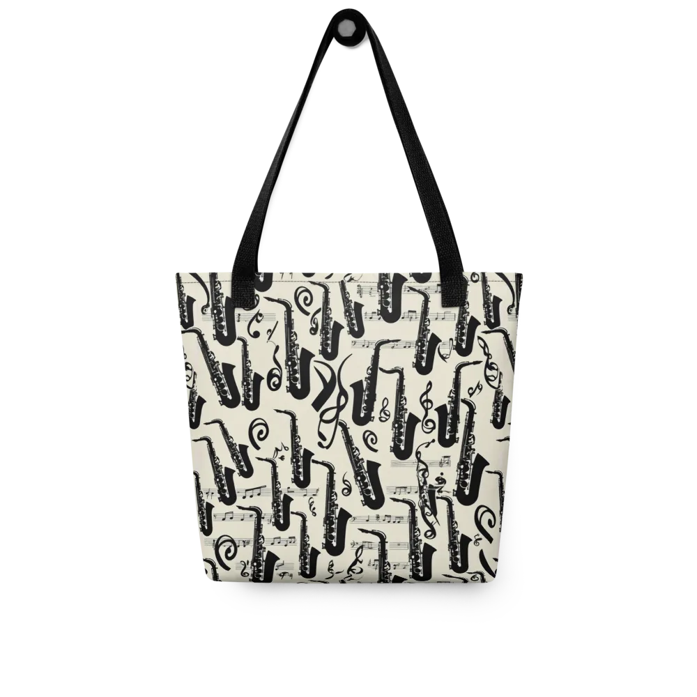 Saxophone Nocturne on Tote Bag — Front