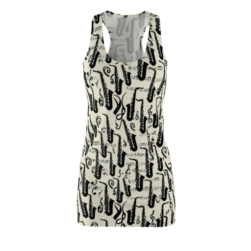Saxophone Nocturne on a Racerback Dress