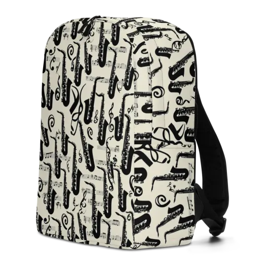 Saxophone Nocturne on a Minimalist Backpack