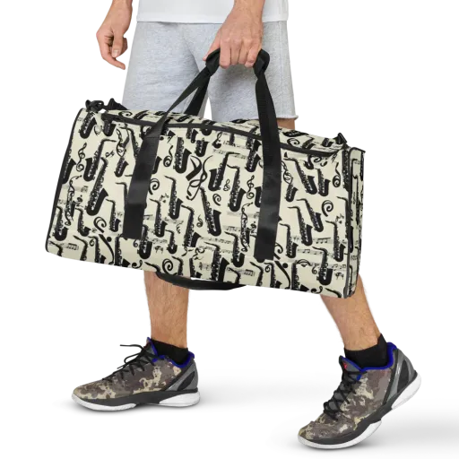 Saxophone Nocturne on a Duffle Bag