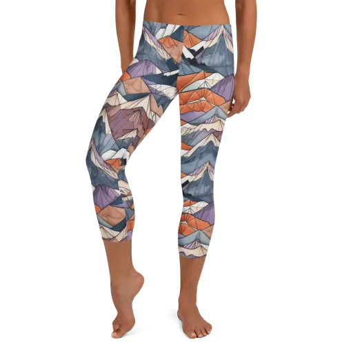 Alpine Facets on a Capri Leggings