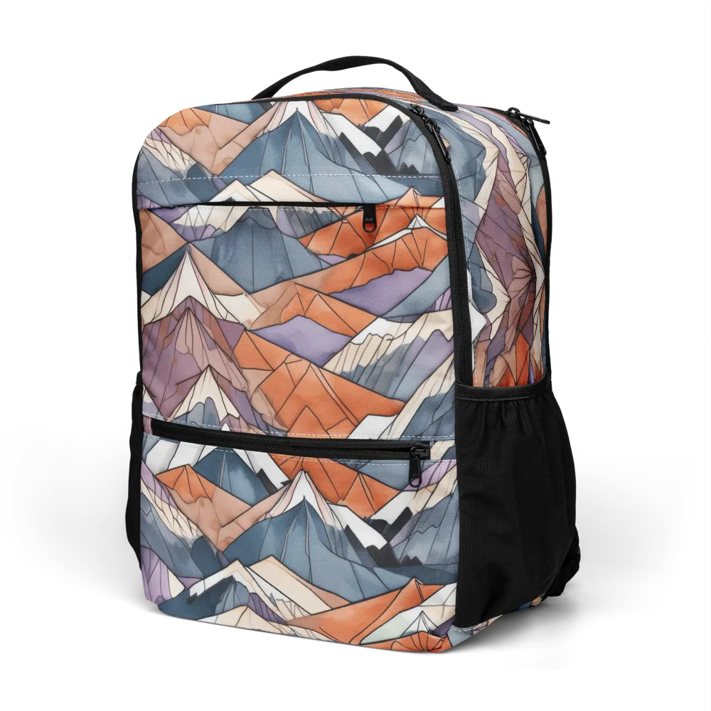Alpine Facets on Utility Backpack — Left Front