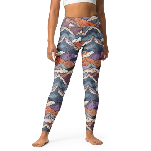 Alpine Facets on a Yoga Leggings