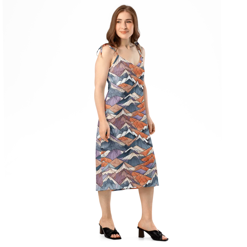 Alpine Facets on Slip Dress — Right Front