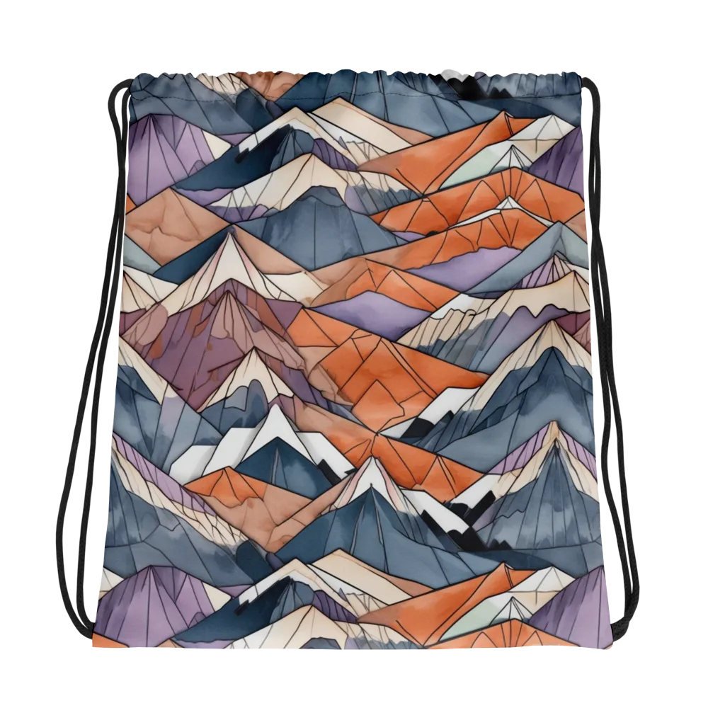 Alpine Facets on Drawstring Bag — Photo