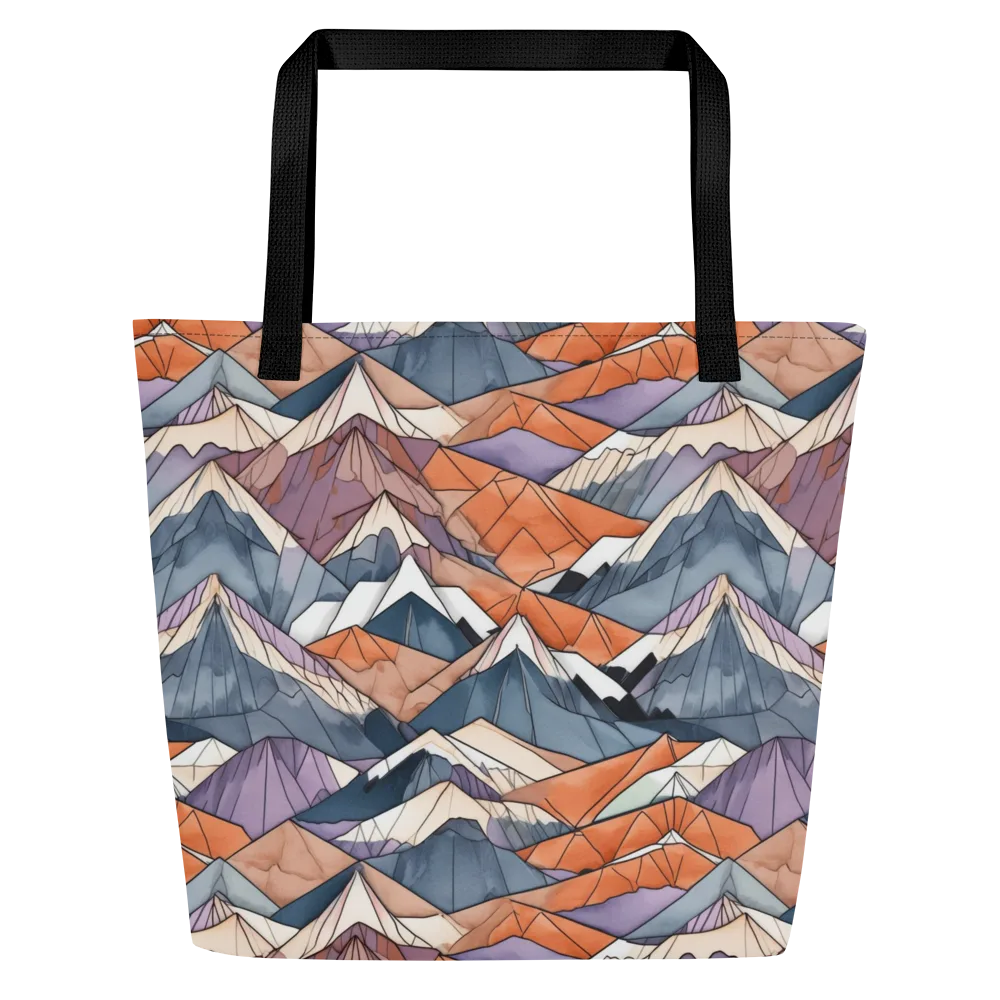 Alpine Facets on Large Tote Bag W/ Pocket — Front